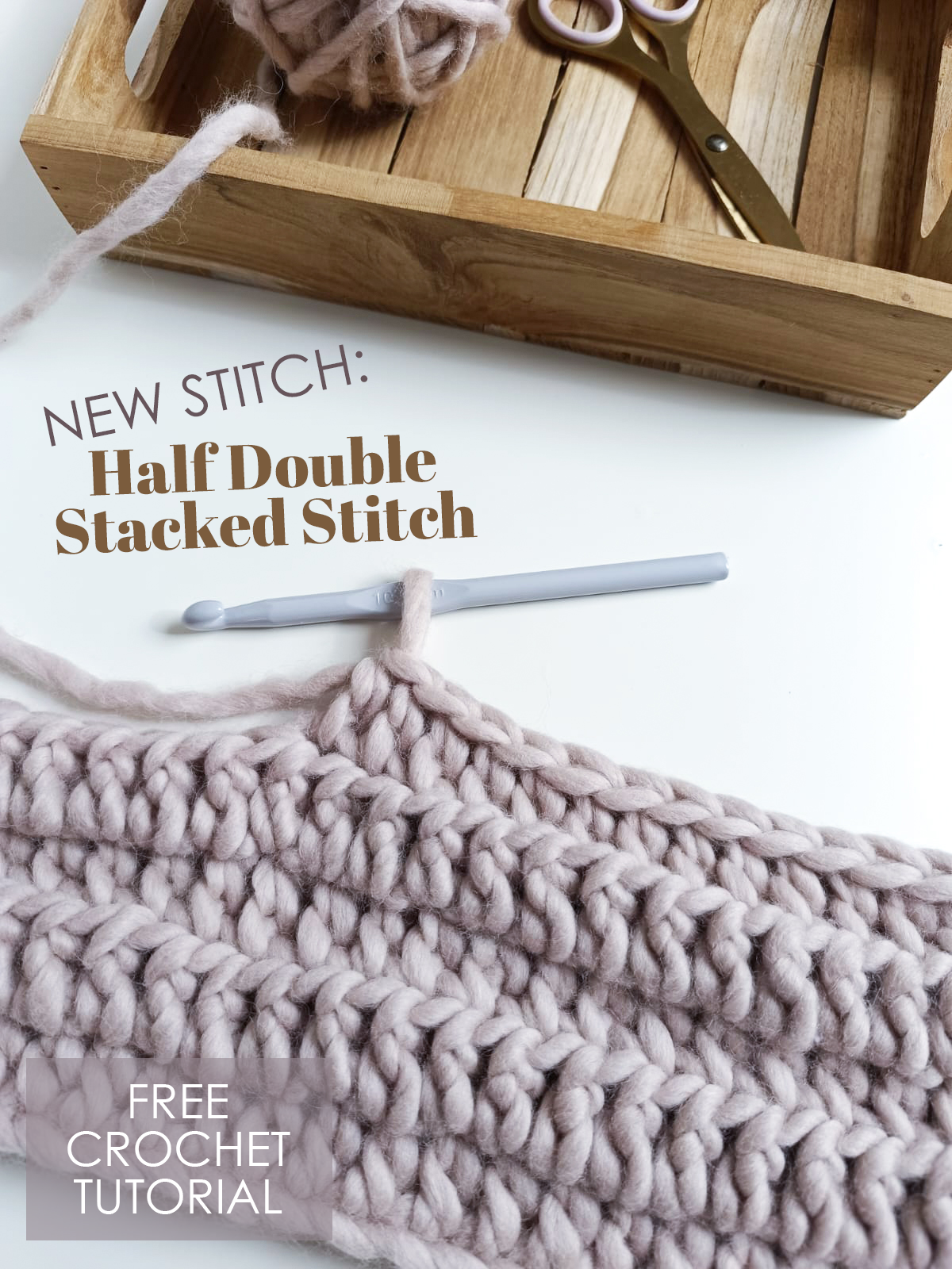 NEW STITCH: How to Crochet the Half Double Stacked Stitch (US Terms)